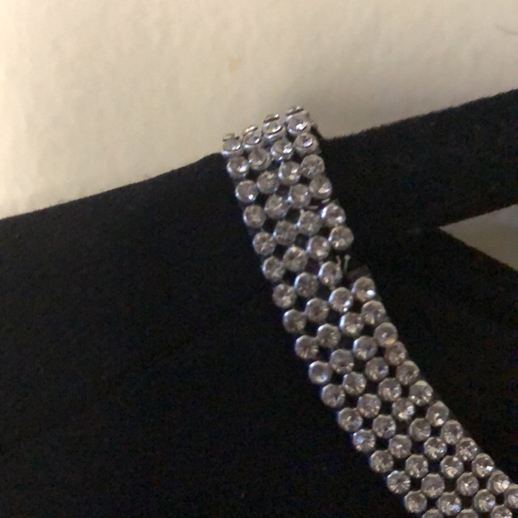 MSK (NWTS) faux wrap sleeveless cocktail dress with rhinestone color Medium - Picture 7 of 9